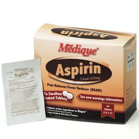 Aspirin 5 Grain (size: 24/Box)