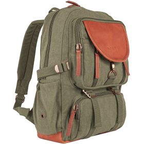 Retro Parisian City Daypack (Option 1: Olive Drab)