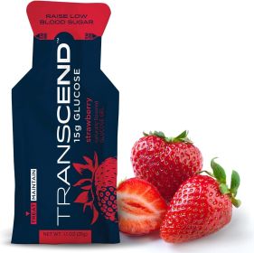 Transcend 15g Glucose Gel, Strawberry Flavor (size: 3 Pack)