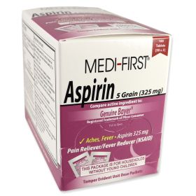Aspirin (size: 50 Packets/2 Tabs Each)