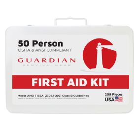Guardian 25-50 Person First Aid Kit (Option: Metal)