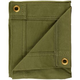 Canvas Tarp (Option 2: Olive Drab, Option 1: 4' X 6')